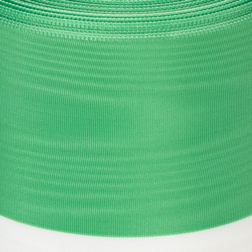 Moaré stuha na veniec 125 mm x 25 m v zelenej a bielej farbe, taftovo tkaná stuha, národná stuha, ozdobná stuha | Floristik24.sk