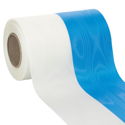 položky Moaré modrobiele stuhy na veniec, 150 mm