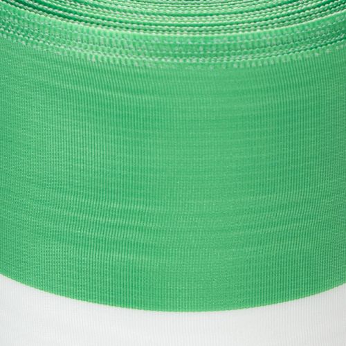 Zeleno-biela moaré stuha na veniec, 100 mm x 25 m - národná stuha, taftové lemovanie, mašľová stuha, ozdobná stuha | Floristik24.sk