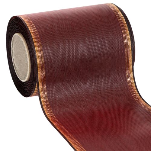 Stuha do venca Bordeaux Moiré 125mm ozdobná stuha kúpiť | Floristik24.sk