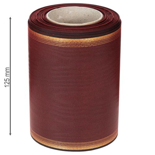 Stuha do venca Bordeaux Moiré 125mm ozdobná stuha | Floristik24.sk