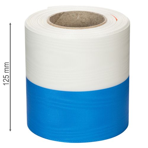 položky Moaré modrobiela stuha na veniec, 100 mm ozdobná taftová stuha