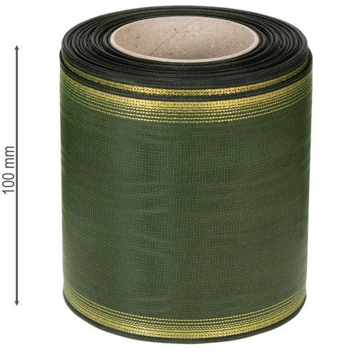 položky Veniec stuha moiré tmavozelená 100 mm ozdobná stuha taftová stuha