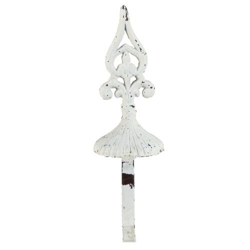 Floristik24 Držiak na veniec liatinový pre Sims Shabby Chic White V29cm