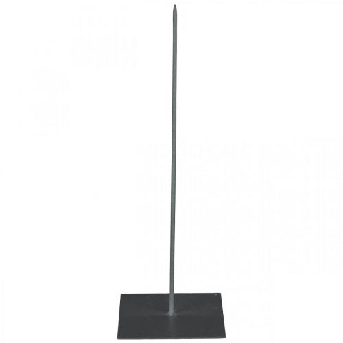 Floristik24 Držiak na veniec Čierny kovový stojan na veniec, výška 30 cm