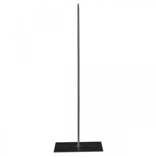 Floristik24 Držiak na veniec Čierny kovový stojan na veniec, výška 30 cm