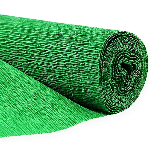 Floristik24 Kvetinárstvo krepový papier zelený 50x250cm
