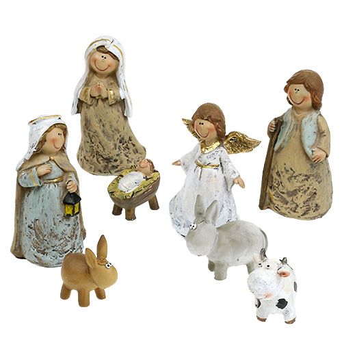 Figúrky betlehema mix 4cm -11cm 8 ks
