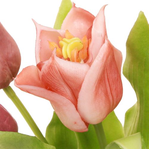 položky Umelé kvety Korunné tulipány Purple Pink 7 ks v zväzku 34cm