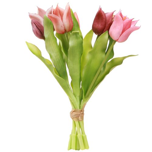 položky Umelé kvety Korunné tulipány Purple Pink 7 ks v zväzku 34cm