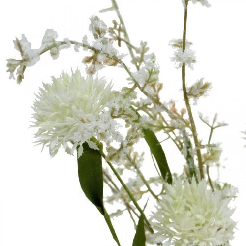 položky Umelý lúčny kvet Kytica z bieleho hodvábu Umelé kvety
