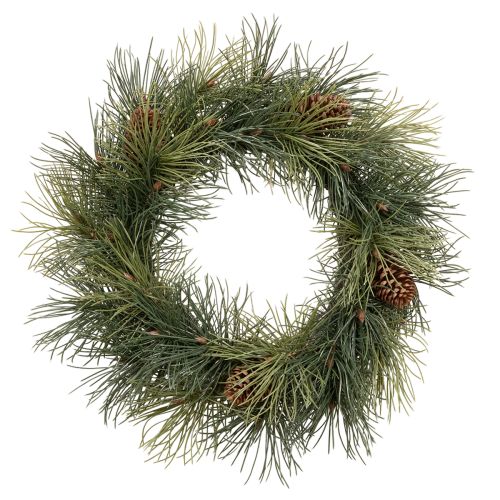 Veniec z umelých borovicových konárov so šiškami 60 cm kúpiť | Floristik24.sk