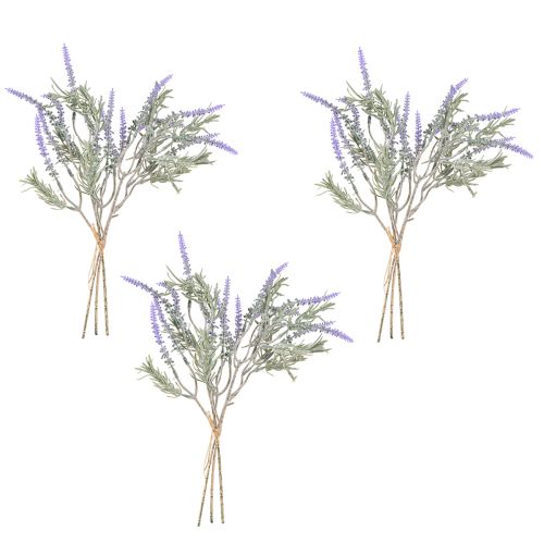 položky Umelá levanduľa Umelé rastliny fialová 38cm 3 zväzok 9ks