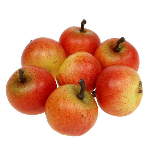Floristik24 Umelé ovocie jablká Cox 3,5cm 24ks