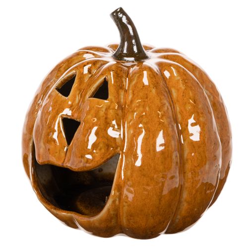 Halloweenská LED dekorácia s tekvicou 15 cm | Floristik24.sk