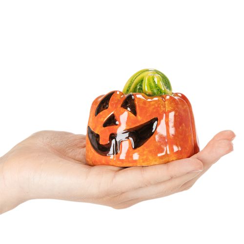 Dekoratívna keramická figúrka tekvice na jeseň a Halloween, 8 cm | Floristik24.sk