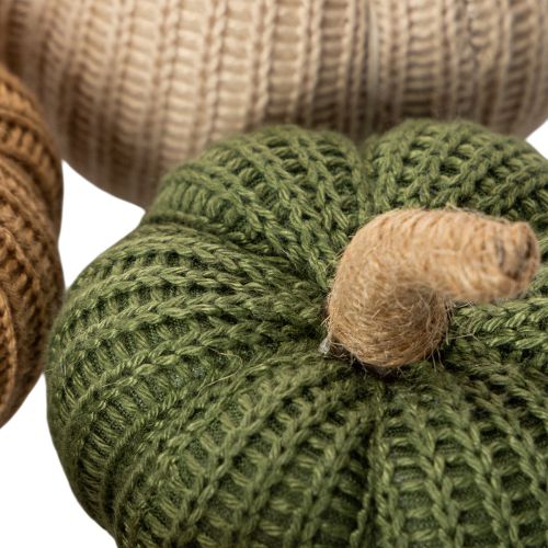 Dekoratívne pletené tekvice, jesenná dekorácia, 10 cm, 6 kusov | Floristik24.sk