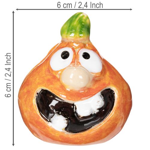 Dekoratívna figúrka tekvice ako zábavná jesenná dekorácia, 6 cm, 2 kusy | Floristik24.sk