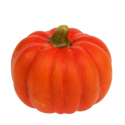 Floristik24 Tekvica keramická oranžová Ø6cm V8,5cm