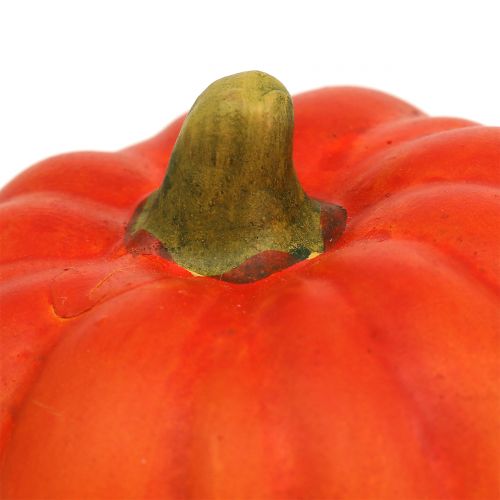 Floristik24 Tekvica keramická oranžová Ø6cm V8,5cm