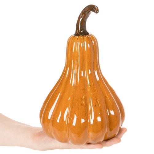 Jesenná dekorácia na stôl z keramickej tekvice 26 cm | Floristik24.sk