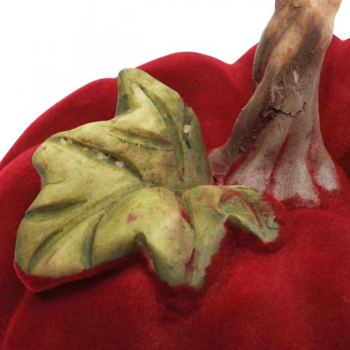 Floristik24 Deco tekvica červená stolová dekorácia jesenná polyresin 10,5×9cm 2ks