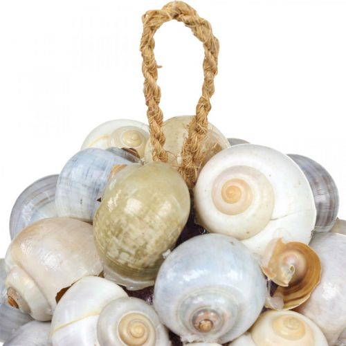 položky Námorná dekoračná guľa guľa z lastúry morského slimáka prírodná dekorácia Ø12cm