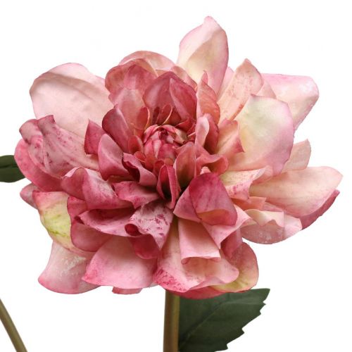 položky Umelý kvet georgín ružový kvet s púčikom V57cm