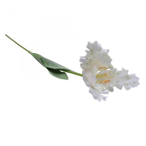 položky Umelý kvet, papagáj tulipán bielozelený, jarný kvet 69cm