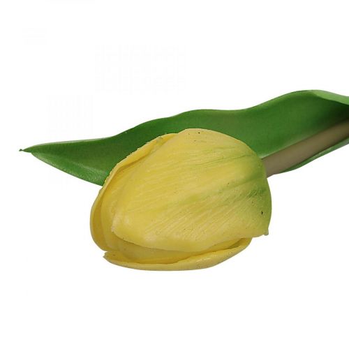 položky Umelý kvet Tulipán žltý Real Touch Jarný kvet V21cm