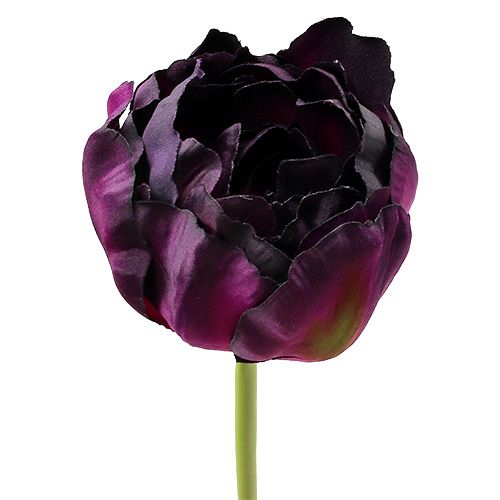 položky Umelé kvety tulipány fialovo-zelené 84cm - 85cm 3ks