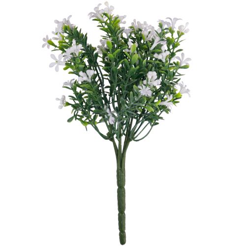 položky Dekorácia z umelých kvetov kytica z umelých kvetov ľadová biela 26cm