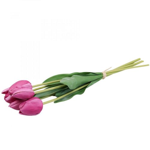 položky Umelé kvety tulipán ružový, jarný kvet L48cm zväzok 5 ks