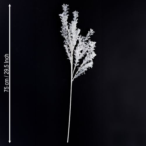 Floristik24 Umelý konár s matným dekoratívnym konárom, zimná dekorácia, biela 78 cm, 2 ks