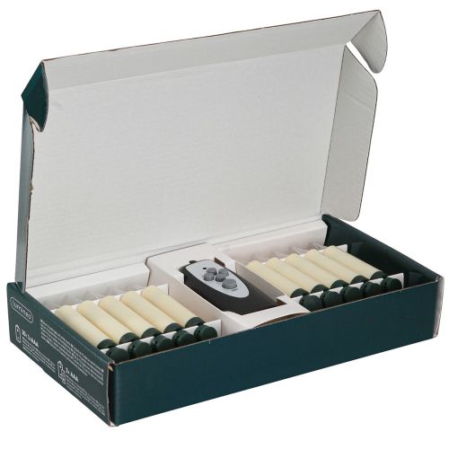 položky LED sviečky na stromček batérie diaľkové blikanie 10 LED H10cm