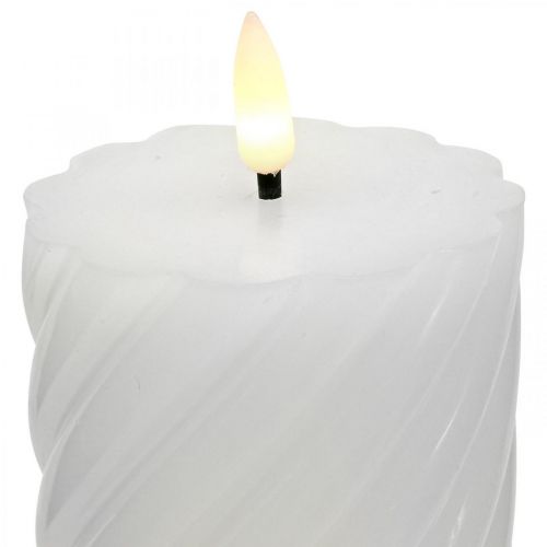 položky LED sviečka s časovačom biela teplý biely pravý vosk Ø7,5cm V15cm