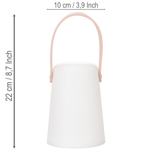 Lampa s rúčkou, prenosné LED svetlo na vonkajšie aj vnútorné použitie, 22 cm, 3 kusy | Floristik24.sk