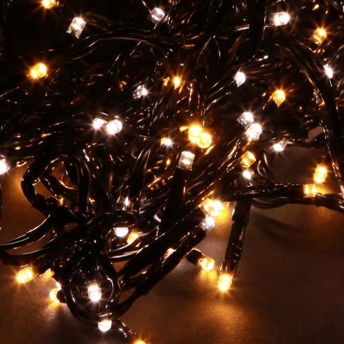 položky LED svetelná reťaz združený vonkajší časovač 144 LED 130 cm