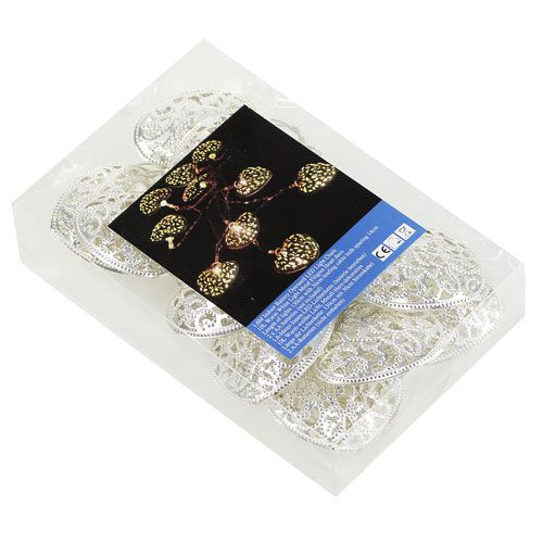 Floristik24 LED svetelná reťaz v tvare srdca teplá/biela 160cm