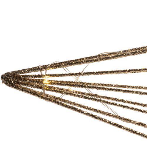 LED dekoratívna hviezda z drôtu na zavesenie, na vnútorné použitie, na batérie, 51 cm | Floristik24.sk