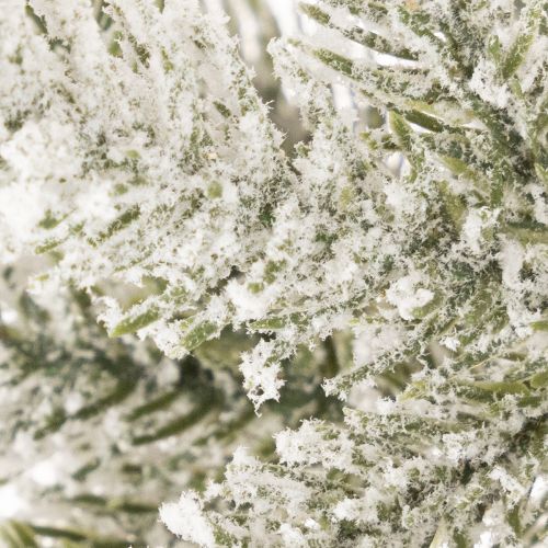 Umelý vianočný stromček so snehom v jutovom vrecku, 40 LED diód, na vnútorné použitie, 85 cm | Floristik24.sk