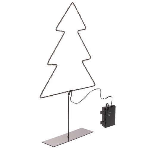 LED vianočný stromček, na batérie, dekorácia na stôl v interiéri, 47 cm