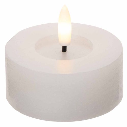LED XL čajová sviečka biela