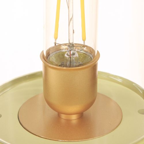 položky LED stolná lampa retro stolná lampa teplá biela zelená V19,5cm