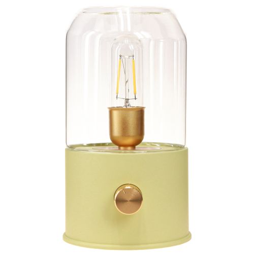 položky LED stolná lampa retro stolná lampa teplá biela zelená V19,5cm