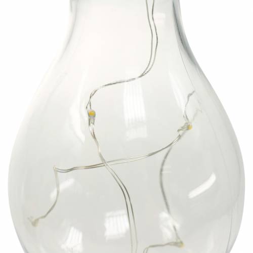 položky Záhradná dekorácia solárna LED žiarovka teplá biela H15cm 5 ks