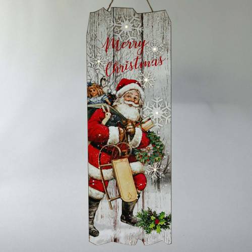 položky LED nástenná maľba Santa Claus &quot;Veselé Vianoce&quot; 21×60cm Na batériu