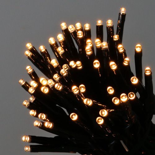 položky LED ryžová svetelná reťaz 240 18m čierna/teplá biela