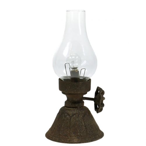 Dekoračná lampa starožitná Ø11,5cm V25cm | Floristik24.sk