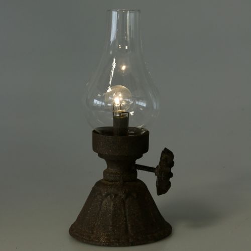 Dekoračná lampa starožitná Ø11,5cm V25cm | Floristik24.sk